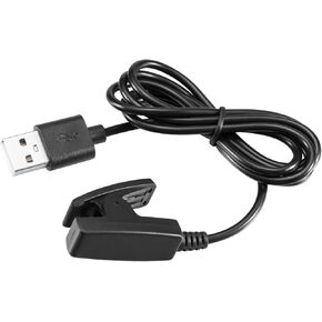 USB Charger for Garmin Move Trend Approach S20/G10 Forerunner 235/35/64/230/630/645/645 Music/735XT/Vivomove HR/Lily/Lily 2/Lily 2 Classic SmartWatch 3.3ft USB Charger Charging Clip Cable Base (2pack)
