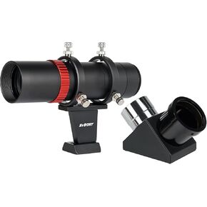 SVBONY SV165 40MM MINI GUIDE SCOPE ، حزمة مع مرآة قطرية SV221 90