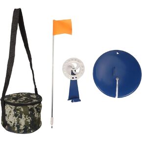 6PCS Ice Fishing Tip Up, Tip Up Angler Flag Angler Tackle Accessory with Storage Bag for Winter Fishing (Without Hook (Without Hook) in Kuwait