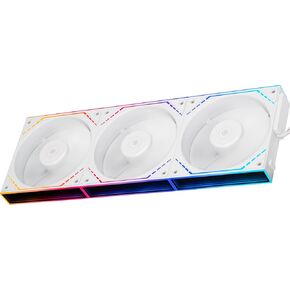 Thermalright TL-M12Q X3 120mm PC Case Cooling Fans, Daisy-Chain | 2000RPM | ARGB |with Infinity Mirrors on Both Sides(Black)