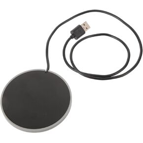 USB Coffee Cup Warmer Pad Automatic Heating Coaster for Milk Tea Beverages for Office Use Present for Coffee Lovers Lightweight Mug Warmer