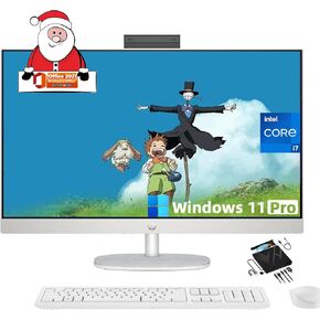 HP All-in-One Desktop Computer 21.5 FHD Screen/ Intel Celeron G5900T/ 4GB DDR4 RAM/ 256GB SSD/DVD-Writer/AC WiFi/HDMI/Bluetooth/Blue/Windows 10 Home (Renewed)