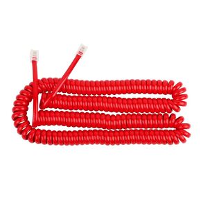 Uvital 1 Pack 16FT Pink Extra Long Phone Handset Cord(Coiled Length 2FT), Phone Cord for Landline, RJ9 Telephone Cords for Landline Phones