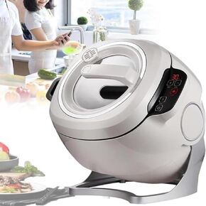 Automatic Cooking Machine, 6L Auto Cooking Wok – One-click Smart Start, Three Speed Adjustable – Stir Frying, Stewing, Soup Making 2000W