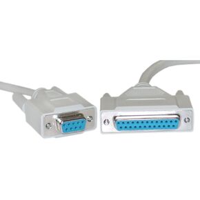 كابل مودم NULL CableWholesale ، أنثى DB9 إلى DB25 الأنثى الكابل التسلسلي ، UL تقييم ، 8 موصل ، بيج ، أنثى DB9 إلى DB25 الإناث كابل مودم فارم ، 10 أقدام