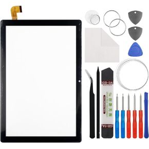 Touch Screen Panel Digitizer (Without LCD Display) Compatible with Apolosign M108 10.1 inch with Tools