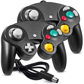 NGC GC Controller Classic Wired Gamepad Joystick for Gamecube Wii Game Console (2 Pack)