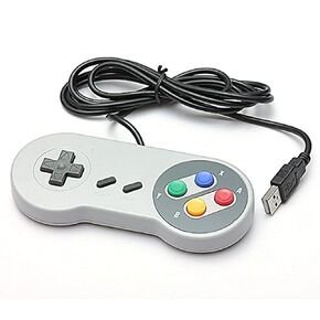SNES USB Famicom Colored Super Nintendo Style Controller for PC/MAC