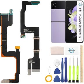 for Samsung Galaxy Z Flip 4 5G Motherboard Connector Ribbon Flex Cable Replacement for SamsungZ Flip4 SM-F721U LCD Spin Axis Mainboard Flex Cable Repair Parts