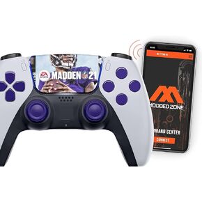 MODDEDZONE American Football Smart Rapid Fire Controller Compatible with PS5 Custom Modded Controller All Shooter Games & More