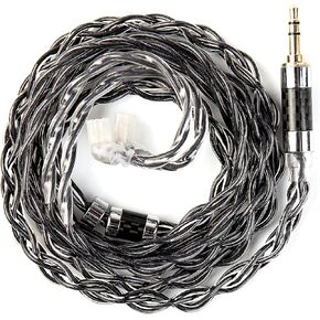 KBEAR P34 IEM Cable, 5N 2-Strands 98-Core OFC Silver-Plated HiFi Earphone Upgrade 2Pin Cable, Interchangeable 3.5mm/4.4mm Plug, in Ear Monitors Headphones Replacement Wire for Audiophile Musician in Saudi Arabia