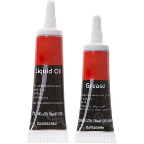 2 Pieces Fishing Reel Special Lubricant Oil Grease Drum Wheel Spinning Wheel Bearings Noise Abrasion Reducing Waterproof, 14.8ml