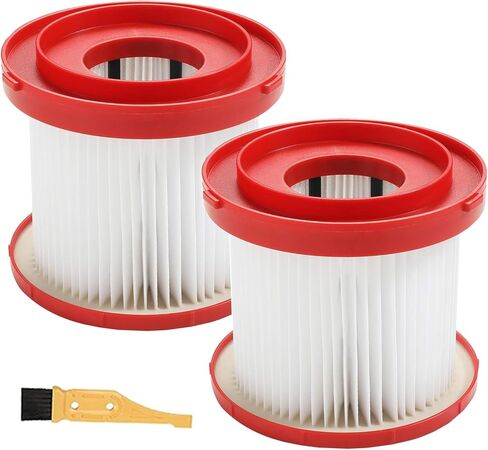 2 Pack 49-90-1900 Wet/Dry Vacuum HEPA Filter Replacement Compatible with Milwaukee Cordless Vacuum - for Milwaukee Cordless M18 M12 M28 vacuums 0780-20,0880-20,0960-20, 0970-20 in Kuwait