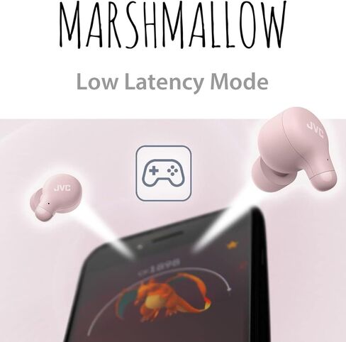 سماعات أذن JVC New Marshmallow True اللاسلكية، عمر بطارية طويل (يصل إلى 28 ساعة)، صوت مع محرك مغناطيسي نيوديميوم، بما في ذلك سماعات أذن من الإسفنج الذكي - HAA18TG (أخضر)، صغير الحجم in Saudi Arabia