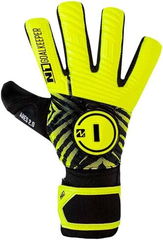 قفازات حارس المرمى N1 سكوربيوس كيدز. قفازات كرة القدم للشباب مع قطع سلبي ونخيل اللاتكس الألماني. قفازات حارس مرمى كرة القدم للأطفال مناسبة جدًا. in Kuwait