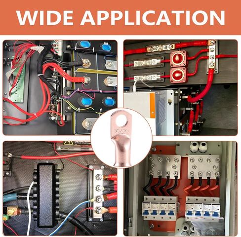 296 قطعة أطراف حلقية معلب 8 AWG 6 AWG 4 AWG 2 AWG 1 AWG 1/0 AWG مجموعة أنابيب الانكماش الحراري 5/16 بوصة، 3/8 بوصة، 1/4 بوصة، 1/2 بوصة، 144 قطعة كابل بطارية ينتهي و 152 قطعة من أنابيب الانكماش الحراري in Kuwait