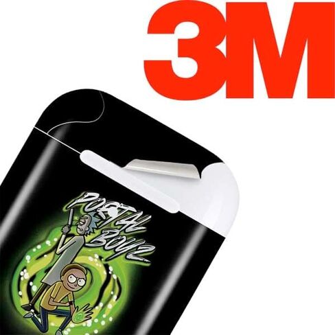 Skinit Decal Audio Skin Compatible with Apple AirPods 2 - Officially Licensed Adult Swim Rick and Morty Portal Boyz Design in Kuwait