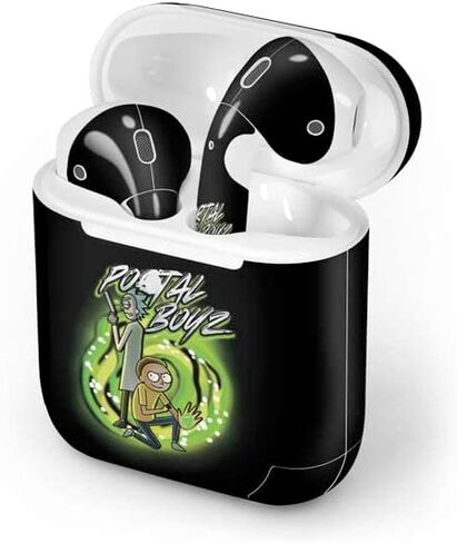 Skinit Decal Audio Skin Compatible with Apple AirPods 2 - Officially Licensed Adult Swim Rick and Morty Portal Boyz Design in Kuwait