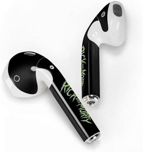 Skinit Decal Audio Skin Compatible with Apple AirPods 2 - Officially Licensed Adult Swim Rick and Morty Portal Boyz Design in Kuwait