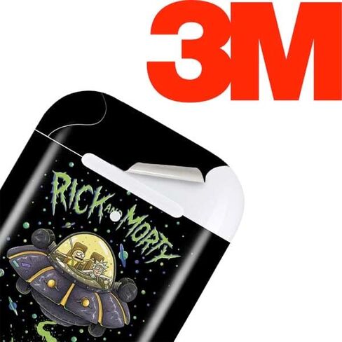 Skinit Decal Audio Skin Compatible with Apple AirPods 2 - Officially Licensed Adult Swim Rick and Morty Portal Boyz Design in Kuwait