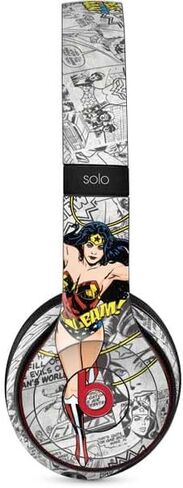Skinit Skinit Audio Audio Skin متوافق مع Beats Solo 3 Wireless - DC Comics Wonder Logo Design Design in Kuwait