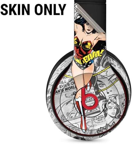 Skinit Skinit Audio Audio Skin متوافق مع Beats Solo 3 Wireless - DC Comics Wonder Logo Design Design in Kuwait