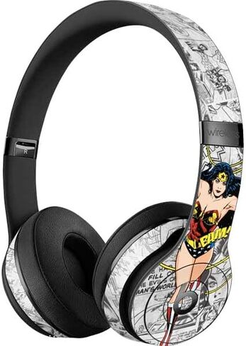 Skinit Skinit Audio Audio Skin متوافق مع Beats Solo 3 Wireless - DC Comics Wonder Logo Design Design in Kuwait