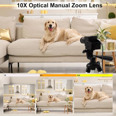 8MP 4K USB Camera, 2.8-12mm 4X Optical Manual Zoom Lens, 2160P Webcam, Plug and Play for OpenCV, Video Conference, Laptop, Raspberry Pi, Jetson Nano, Mac OS in Kuwait