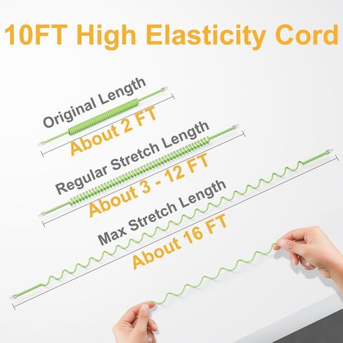Uvital 1 Pack 16FT Pink Extra Long Phone Handset Cord(Coiled Length 2FT), Phone Cord for Landline, RJ9 Telephone Cords for Landline Phones in Kuwait