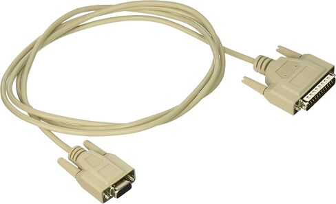 C2G 02518 DB9 Female to DB25 Male Serial RS232 Modem Cable, Beige (6 Feet, 1.82 Meters) in Kuwait