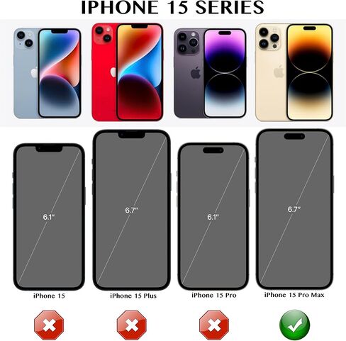 WallSkiN 2 Pack Replacement Belt Clip Holster for Apple iPhone 15 Pro Max OtterBox Defender Series Case | Clip for Belt Holder (Case Not Included) in Kuwait