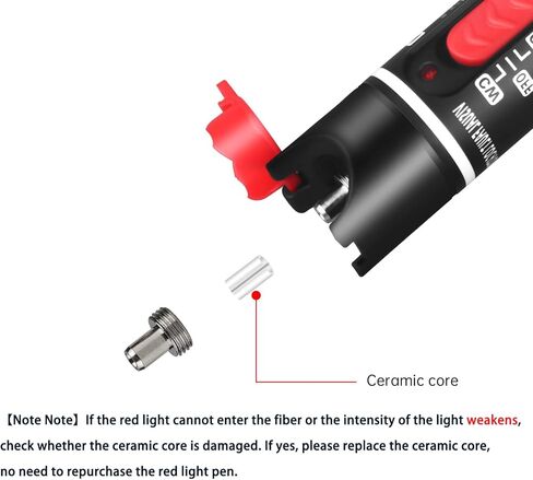 3pc 30MW 30KM Visual Fault Locator VFL Fiber Optic Tester Fiber Optic Cable Tester with 1pcs Singlemode 9/125um FC Male to LC Female Adapter in Kuwait