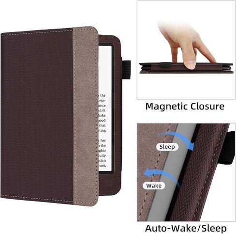 قضية Walnew Stand لـ 7 "New Kindle Paperwhite 12th Generation (2024 تم إصدارها) وإصدار Kindle Colorsoft Signatud in Kuwait