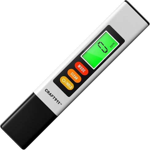 جهاز اختبار المياه الرقمي TDS Meter - جهاز اختبار دقيق للمياه لمياه الشرب | مقياس 0-9990 جزء في المليون - جهاز اختبار جودة المياه لمدة 1 ثانية - جهاز اختبار المياه TDS للزراعة المائية والشرب المنزلي وحوض السمك in Kuwait