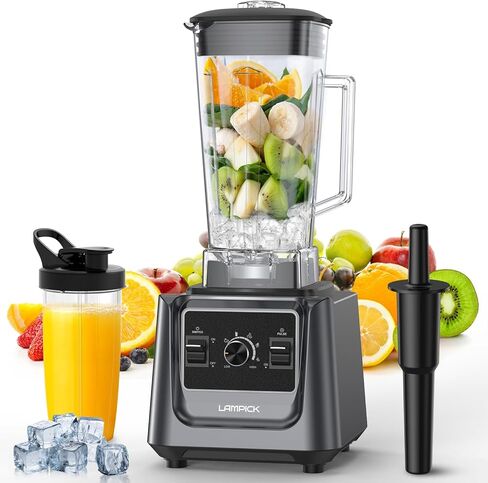 Blenders for Kitchen, 2000W Professional Grade High-Speed Countertop Blender with 68oz Pitcher & 27oz To-Go Cup for Smoothies, Ice, and Frozen Fruit, BPA-Free, Dishwasher Safe in Kuwait