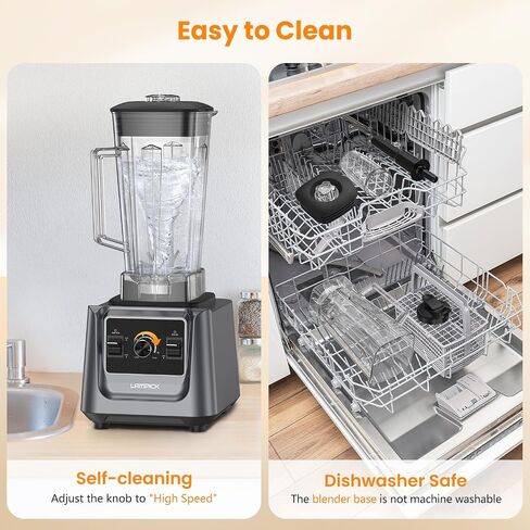 Blenders for Kitchen, 2000W Professional Grade High-Speed Countertop Blender with 68oz Pitcher & 27oz To-Go Cup for Smoothies, Ice, and Frozen Fruit, BPA-Free, Dishwasher Safe in Kuwait