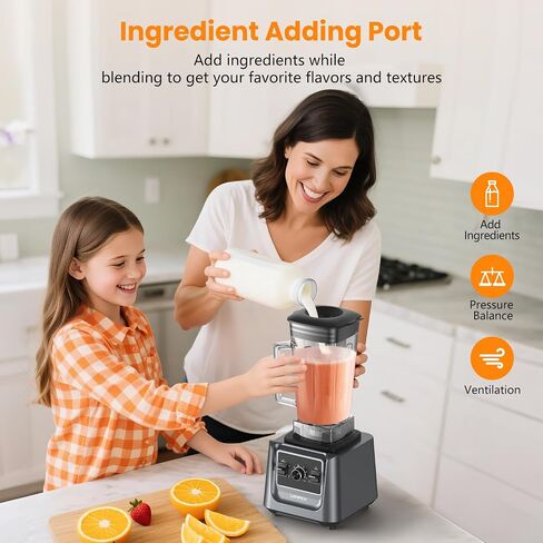 Blenders for Kitchen, 2000W Professional Grade High-Speed Countertop Blender with 68oz Pitcher & 27oz To-Go Cup for Smoothies, Ice, and Frozen Fruit, BPA-Free, Dishwasher Safe in Kuwait