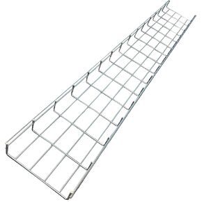 Kable Kontrol Cable Tray- 5 Feet Long - 6" Width, 2" Depth – Wire Mesh Tray Cable Management Rack Cords Organizer Cable Basket, Zinc Plated Steel NEC Approved for Network, Fiber Optic, Cabling