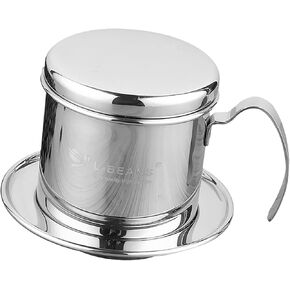 Vietnamese Stainless Steel Maker Pot Cup Serving, 7cm, Silver