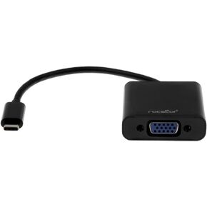 Rocstor 6 inch Premium USB-C to VGA adapter Converter
