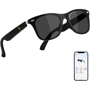 AI Smart Translation Glasses, Noise Reduction & Anti-Blue Light, Powered By GPT, Support 110+ Languages Multi-Functional Translator Glasses, Unisex Audio Bluetooth Glasses for Work, Game & Reading
