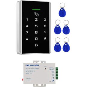 Door Access Control System, Password Keypad + Power Supply Control Suitable for Apartment, Office, Access Control, Off-Limit Area, Hotel Locks, School Campus Access, Identification, Parking lot Entry