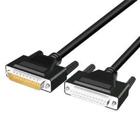1Pcs Double Shield DB25 Parallel Port Data Transmission Cable Male to Female 25pin Pure Copper Computer Printing Connector 0.5M 3M(Fe to Fe,10M)