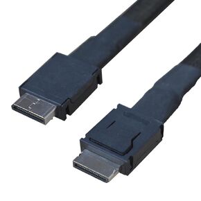 Shielded Oculink Cable PCIe 4.0 SFF-8611 4i Male Extension Cable for Oculink eGPU onexGPU Mini PC SSD, 3.3 ft (100 cm)