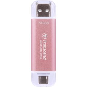Transcend 1TB External SSD, Up to 1,050MB/s, USB 3.2 Gen 2 Portable SSD, 2-in-1 Type C &Type A, USB Hard Drive for Steam Deck, ROG Ally, MSI Claw, Windows&Mac, iPhone&iPad, Android, PS5&Xbox, Smart TV