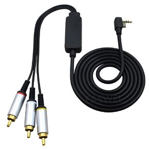 1.8 Meters 3 RCA Port Splitter A/V Adapter Cable for PSP1000/2000/3000