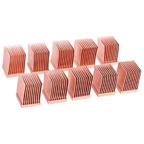 Alphacool 17426 GPU RAM Copper Heatsinks 10x10mm - 10pcs Air Cooling Passive Coolers