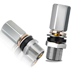 SO239 CB Radio Antenna Adapter Heavy Duty Stud Mount Adaptor with 3/8-24 Threads UHF-Female Connector for Mounting CB Antennas Ham Radio Accessories,2 Pack