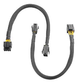 ATX PSU Adapter Cable Connector CPU Power 4Pin to 8Pin(4+4) Extended Line(Pack of 2)