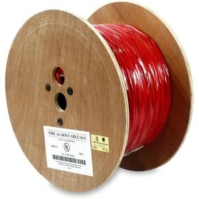 1000 قدم 18AWG/4C إنذار حريق مصلح حريق FPLR العارية الكابل الأحمر - 1000 قدم